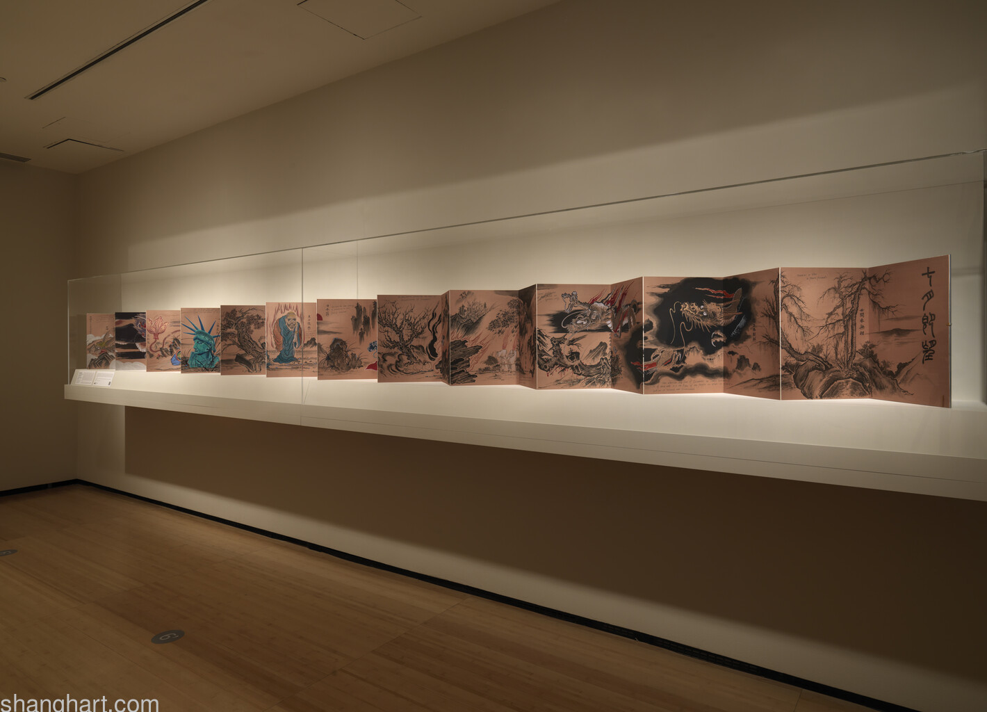 Installation view of Asia Society Triennial: “We Do Not Dream Alone” at Asia Society Museum, New York, October 27, 2020–June 27, 2021. Photograph: Bruce M. White, 2020, courtesy of Asia Society