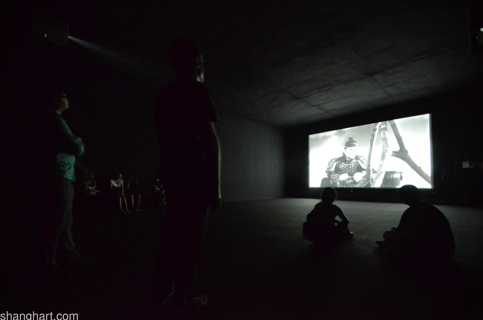 Installation view of Yang Fudong's film